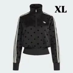 新品未使用】adidas サテン ポルカドット TT トラックトップ 水玉 黒