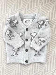 ジェラートピケ　スヌーピー　カーディガン　80