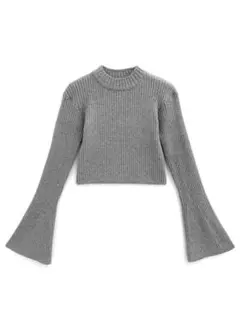 グレイル　ショート丈フレアスリーブニットトップス