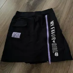 黒スカート キュロット150サイズ