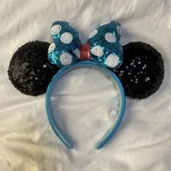 ミッキー・ミニー風カチューシャ（スパンコール）
