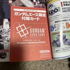 ガンダムエース限定付録カード9月号ガンダムカードゲーム EXベース