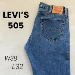 LEVI’S 505 W38L32ストレートデニム