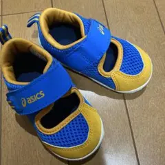 asics ベビーサンダル 13.0cm 青/オレンジ