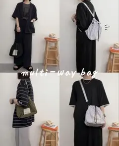 新品 rumi × Lutique 巾着ショルダーバッグのサムネイル