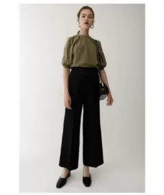 【MOUSSY】黒のハイウエストパンツ
