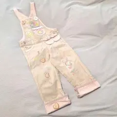 J680 入手困難品 メゾピアノ ベリエちゃん ベージュオーバーオール 100