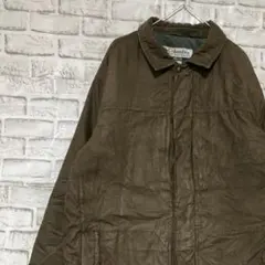 コロンビア　レザージャケット合皮中綿　ブラウンL ロゴ刺繍アウトドア0127のサムネイル