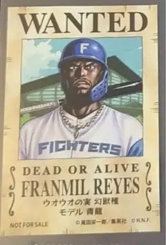 ファイターズ　ワンピースステッカー　レイエス