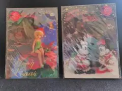 3Dクリスマスポストカード　ミッキーマウスほか