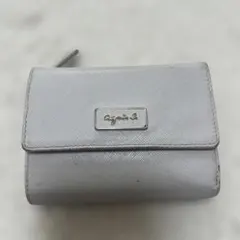 agnes b. 三つ折り財布 ライトグレーのサムネイル