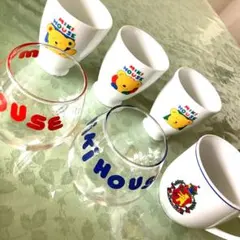 MIKI HOUSE グラス 6個セット　ノベルティ　ハンカチ付き