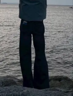 2000s archive old uniqlo フレア　エディ　ダークウェア