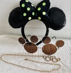 ディズニーハロウィン　カチューシャ　サングラスetc3点セット