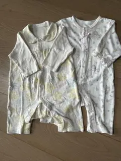 ロンパース長袖　2点セット　サイズ60-70