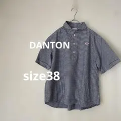 DANTON25年製ポリエステルシャツ 半袖レディース ダントン 36 