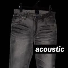 acoustic フレアデニム グレー系 32 日本製 Y2K archive