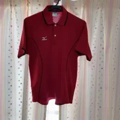 Mizuno Mサイズ レッド 半袖ポロシャツ メンズ