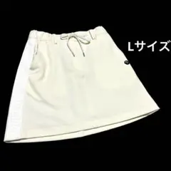 新品 PWCIRCULUS L 帯電防止ストレッチ ロゴ サイドライン ミニスカ