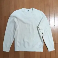 UNIQLO ウォッシャブルミラノリブクルーネックセーター M