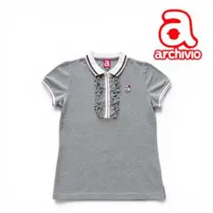 archivio ポロシャツ グレー フリル 半袖のサムネイル
