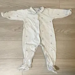 タルティーヌエショコラ　長袖ロンパース　丸襟　9M