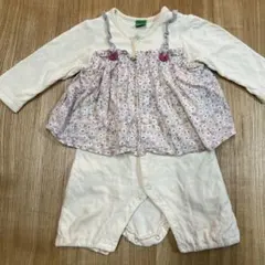 RAG MART 花柄ロンパース 70cm