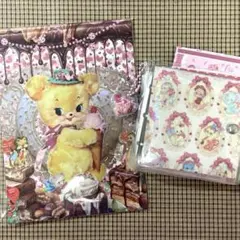 おすそ分けファイル B8バインダータイプ メモ帳ペーパーデコ アニマル ピンク