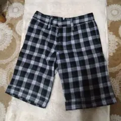 チェック柄ショートパンツ レディース