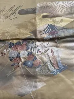 袋帯　新品未使用 正絹袋帯) 新品商品 リサイクル 袋帯 未使用品 扇面未使用品