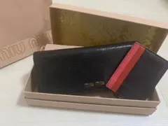 値下げ★ミュウミュウ　長財布　パスケース