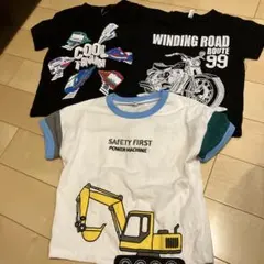 新品未使用　乗り物　Tシャツ　100cm