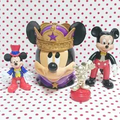 ディズニー ミッキーマウス フィギュア 4個セット レトロ