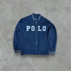 Polo ネイビー ジップアップトレーナー