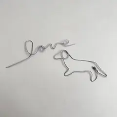 犬壁掛け トイ プードル ワイヤー アート 犬 ワイヤークラフト welcome
