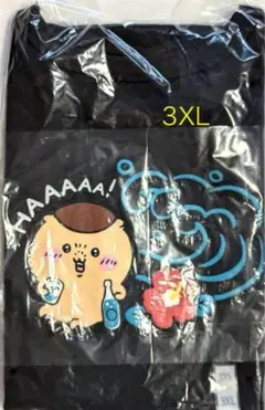 新品 3XL グレー グラフィックT ちいかわ くりまんじゅう ジーユーTシャツ