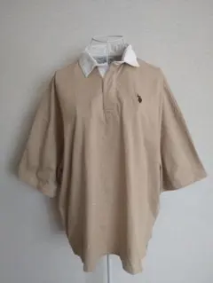 U.S.POLO ASSN.オーバーサイズ半袖ラガーシャツMフォロー割り引き有り