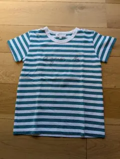 agnis b. アンファン　ストライプ Tシャツ 10歳