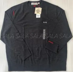 ユニクロ　アニヤハインドマーチ　メリノクルーネックセーター　３ＸＬ　ダークグレー