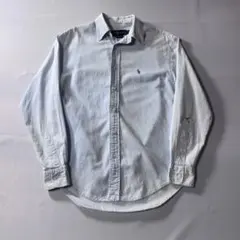 90s ラルフローレン The Big Shirt 青 古着