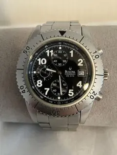 稼働★BULOVA ブローバ 20ATM メンズ QZ 腕時計 電池新品のサムネイル