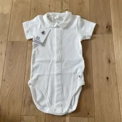 新品タグ付き　プチバトー　半袖ロンパース　18m81cm