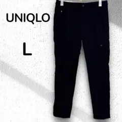 【UNIQLO】ウォームイージースリムフィットパンツ　ネイビー L