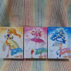 プリキュアキューティーフィギュア☆はぐっとプリキュア☆3点セットキュアエール新品