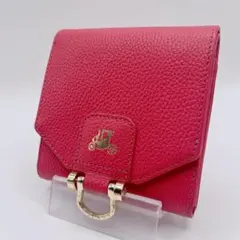 美品✨ATAO 三つ折り財布 ロトロ 大容量の二つ折り財布 マゼンタ ピンクのサムネイル