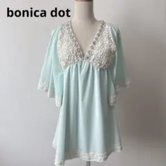 平成当時物 bonica dot レースビジューチュニック M ミニワンピースのサムネイル