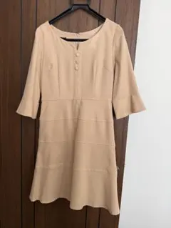 SunaUnaベージュ ワンピース 38