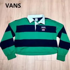 VANS バンズ ラガーシャツ ボーダー クロップド丈 メンズ レディースのサムネイル