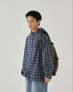 bargiee CHECK SHIRTS フード付き