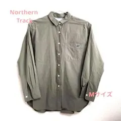 Northern Track カーキ ボタンダウンシャツ